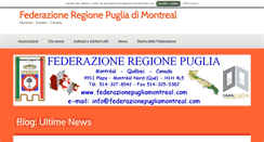 Desktop Screenshot of federazionepugliamontreal.com