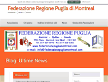 Tablet Screenshot of federazionepugliamontreal.com